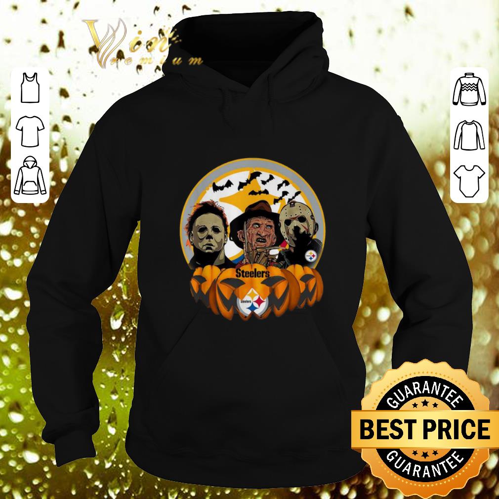Cheap Horror movie characters Pittsburgh Steelers pumpkin shirt 4 - Cheap Horror movie characters Pittsburgh Steelers pumpkin shirt