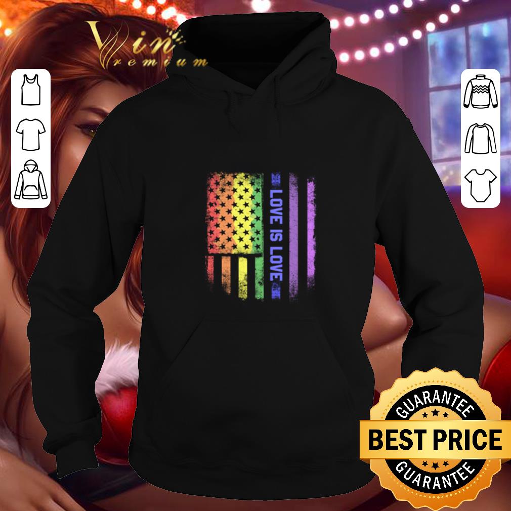 Cheap LGBT love is love American flag shirt 4 - Cheap LGBT love is love American flag shirt