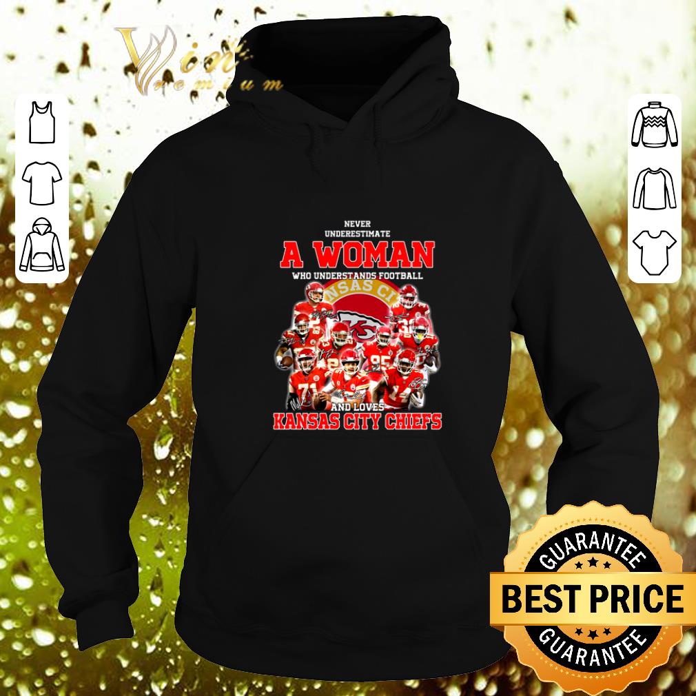 Cheap Never underestimate a woman who understands Kansas City Chiefs shirt Cheap Never underestimate a woman who understands Kansas City Chiefs shirt 4 - Cheap Never underestimate a woman who understands Kansas City Chiefs shirt