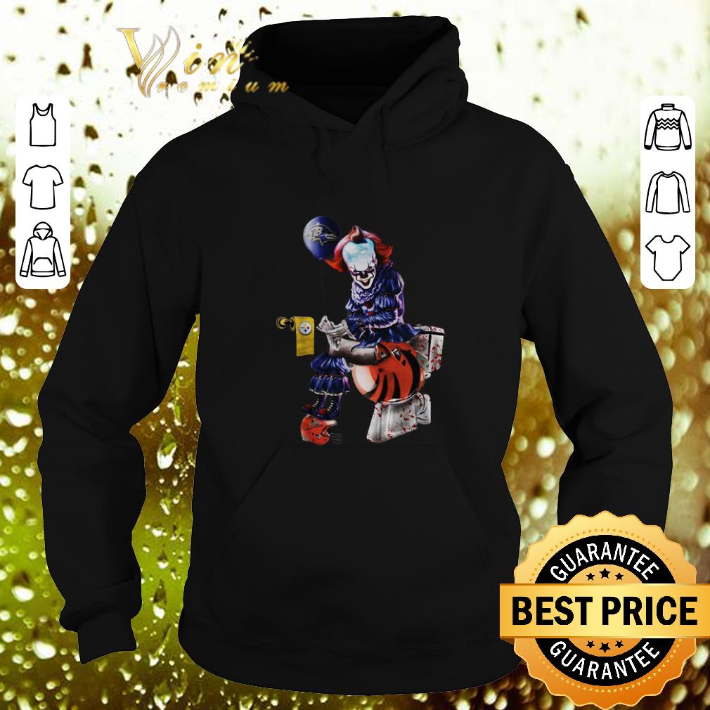 Cheap Pennywise Baltimore Ravens Steelers Cincinnati Bengals toilet shirt 4 - Cheap Pennywise Baltimore Ravens Steelers Cincinnati Bengals toilet shirt