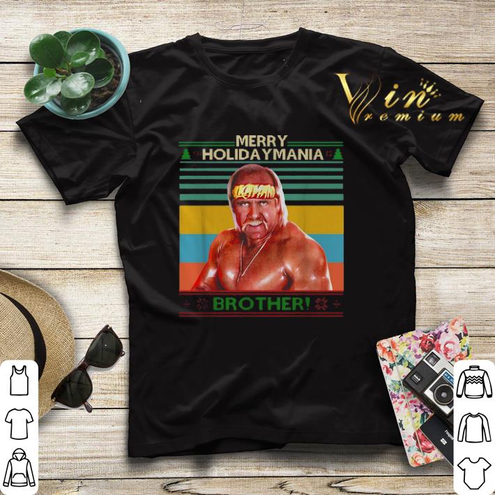 Christmas Hulk Hogan Merry Holiday Mania brother vintage shirt 4 - Christmas Hulk Hogan Merry Holiday Mania brother vintage shirt