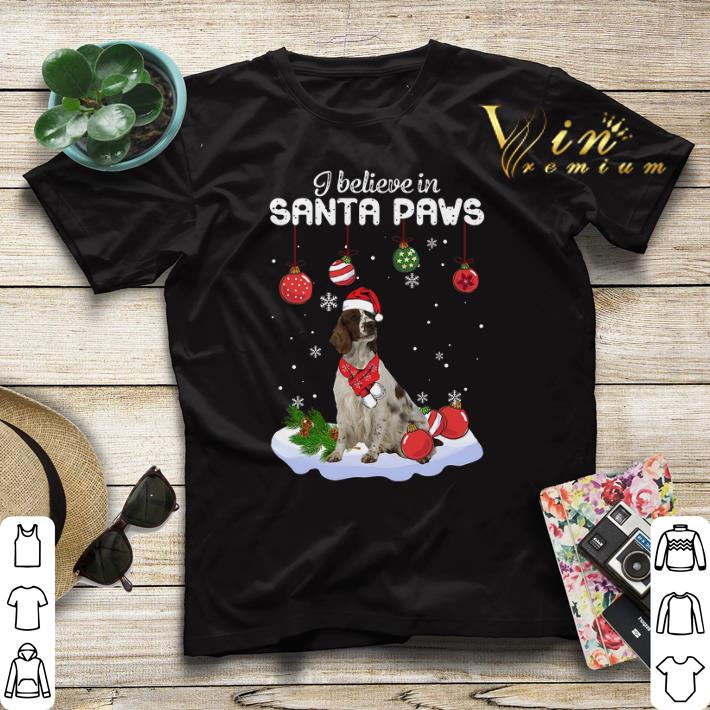 Christmas Irish Red and White Setter i believe in Santa paws shirt Christmas Irish Red and White Setter i believe in Santa paws shirt 4 - Christmas Irish Red and White Setter i believe in Santa paws shirt