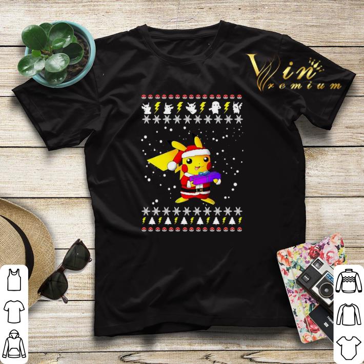 Christmas Pikachu Pokemon Ugly shirt 4 - Christmas Pikachu Pokemon Ugly shirt