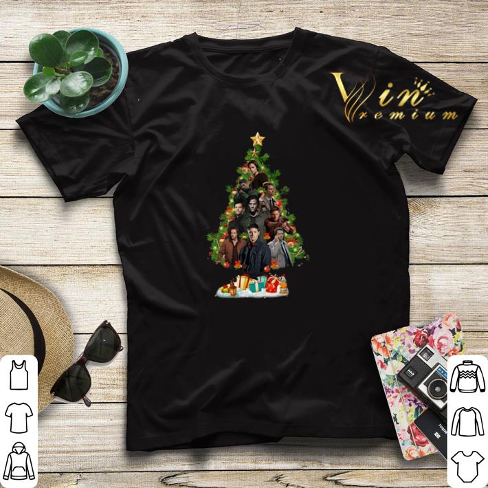 Christmas Tree Supernatural characters shirt 4 - Christmas Tree Supernatural characters shirt