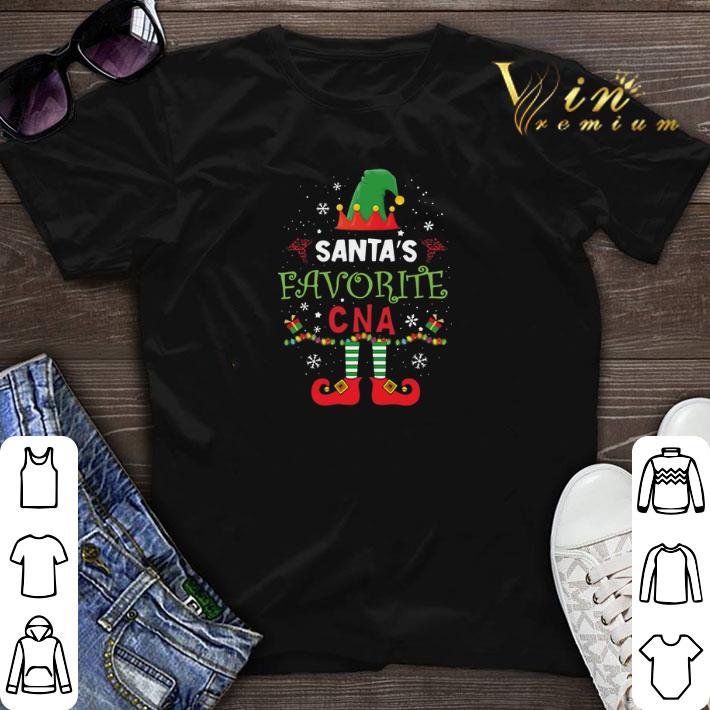Elf Santa s Favorite CNA Christmas shirt sweater 1 - Elf Santa's Favorite CNA Christmas shirt sweater
