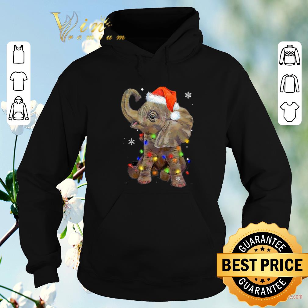 Funny Elephant santa Christmas light shirt sweater Funny Elephant santa Christmas light shirt sweater 4 - Funny Elephant santa Christmas light shirt sweater