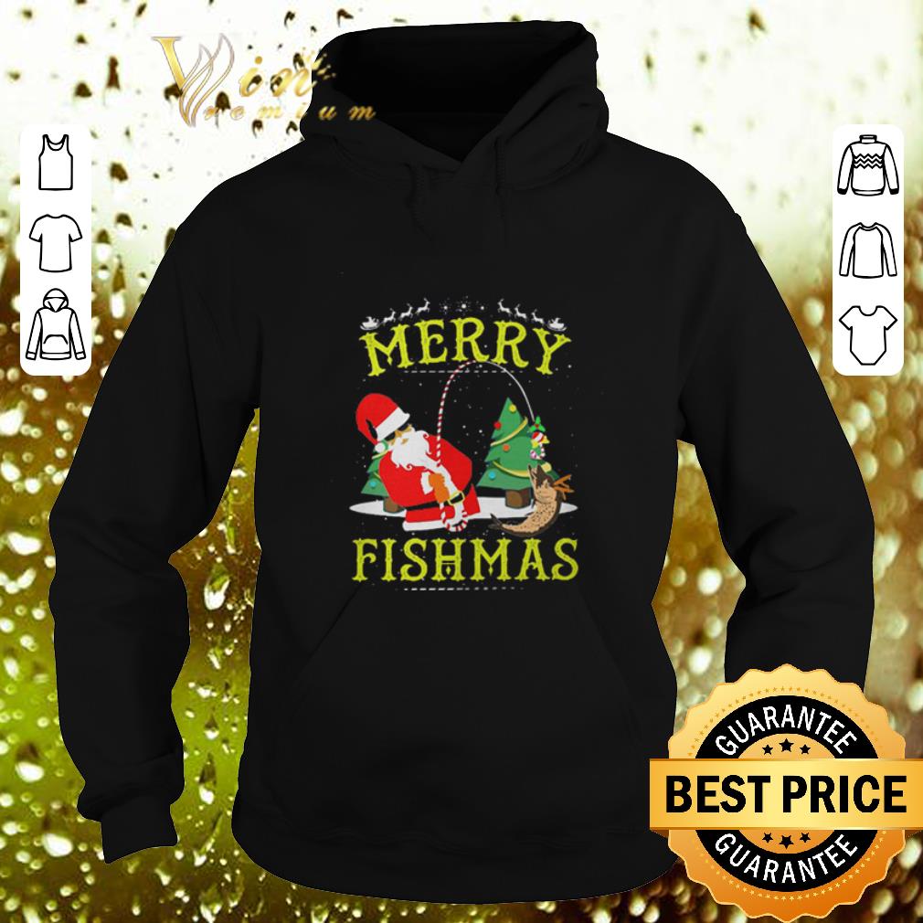 Funny Santa Merry Fishmas ugly Christmas shirt 4 - Funny Santa Merry Fishmas ugly Christmas shirt