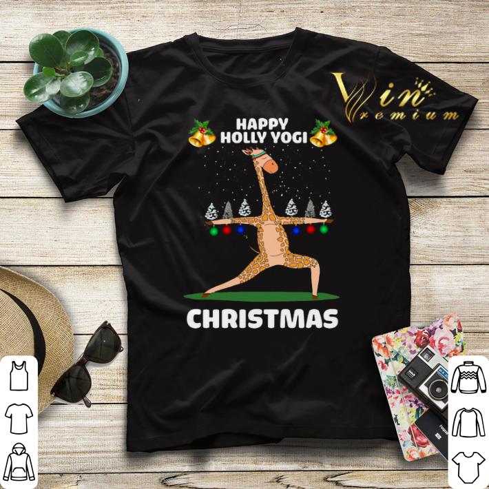 Giraffe Happy Holly Yogi Christmas shirt sweater Giraffe Happy Holly Yogi Christmas shirt sweater 4 - Giraffe Happy Holly Yogi Christmas shirt sweater