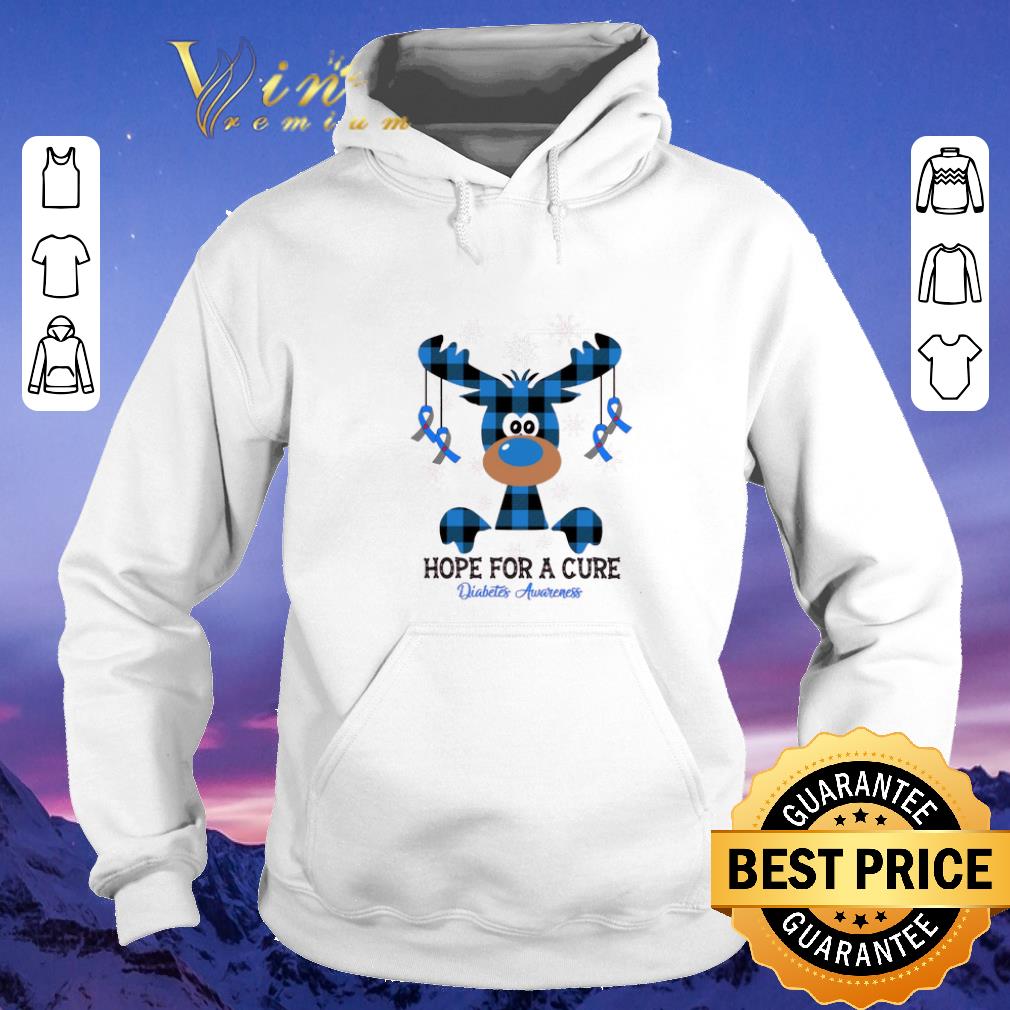 Hot Christmas Reindeer hope for a cure Diabetes Awareness shirt 4 - Hot Christmas Reindeer hope for a cure Diabetes Awareness shirt