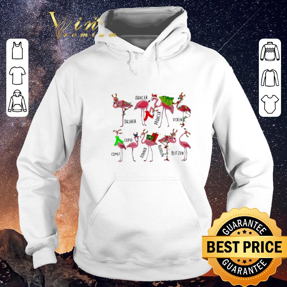Hot Christmas flamingos dancer dasher prancer vixen comet cupid shirt sweater 4 - Hot Christmas flamingos dancer dasher prancer vixen comet cupid shirt sweater