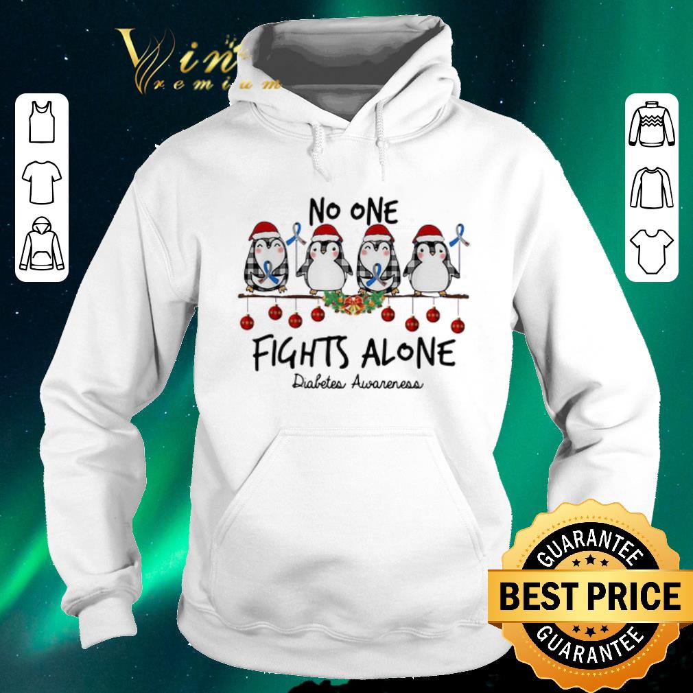 Hot Penguins no one fights alone Diabetes Awareness Christmas shirt sweater Hot Penguins no one fights alone Diabetes Awareness Christmas shirt sweater 4 - Hot Penguins no one fights alone Diabetes Awareness Christmas shirt sweater