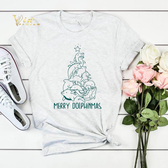 Merry Dolphinmas Christmas tree shirt sweater 4 - Merry Dolphinmas Christmas tree shirt sweater