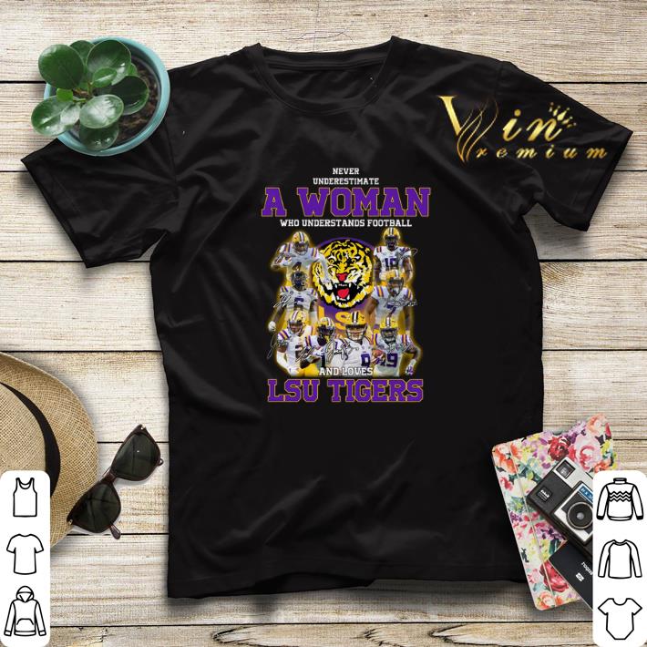 Never underestimate a woman who understands football LSU Tigers shirt sweater 4 - Never underestimate a woman who understands football LSU Tigers shirt sweater