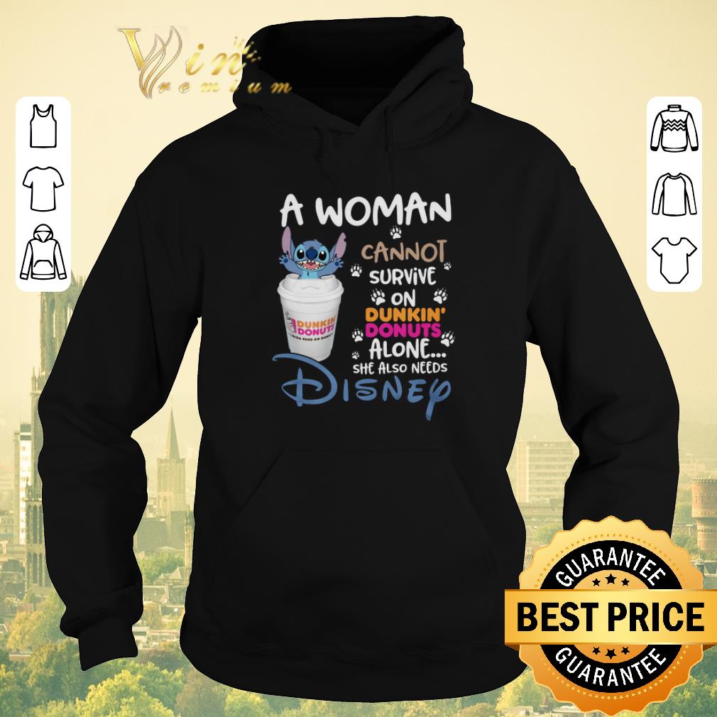 Nice Stitch a woman cannot survive on Dunkin' Donuts alone Disney shirt sweater Nice Stitch a woman cannot survive on Dunkin Donuts alone Disney shirt sweater 4 - Nice Stitch a woman cannot survive on Dunkin' Donuts alone Disney shirt sweater