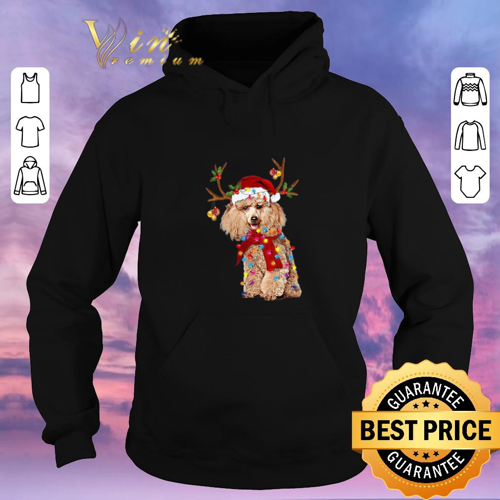 Official Poodle Santa Reindeer Christmas shirt sweater 4 - Official Poodle Santa Reindeer Christmas shirt sweater