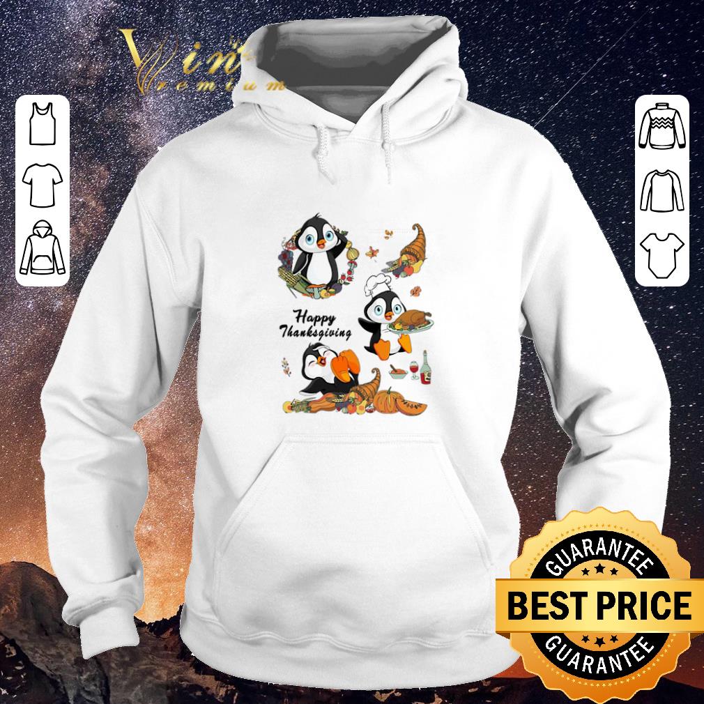 Original Happy Thanksgiving Penguins shirt 4 - Original Happy Thanksgiving Penguins shirt