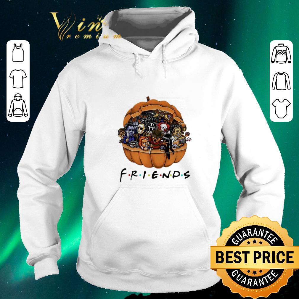 Original Horror characters Chibi in pumpkin Friends shirt sweater 4 - Original Horror characters Chibi in pumpkin Friends shirt sweater