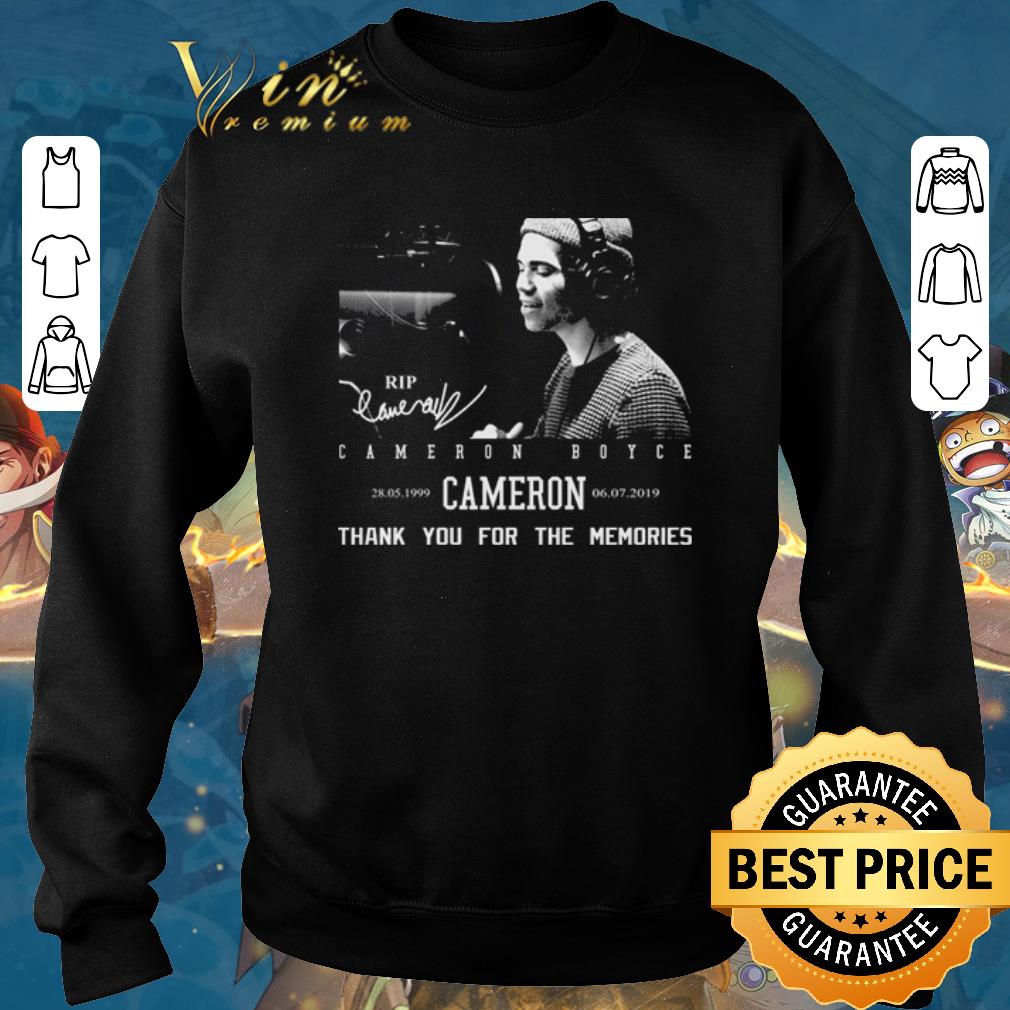Original Rip Cameron Boyce 1999-2019 signature thank you for the memories shirt sweater 2019 Original Rip Cameron Boyce 1999 2019 signature thank you for the memories shirt sweater 2019 4 - Original Rip Cameron Boyce 1999-2019 signature thank you for the memories shirt sweater 2019