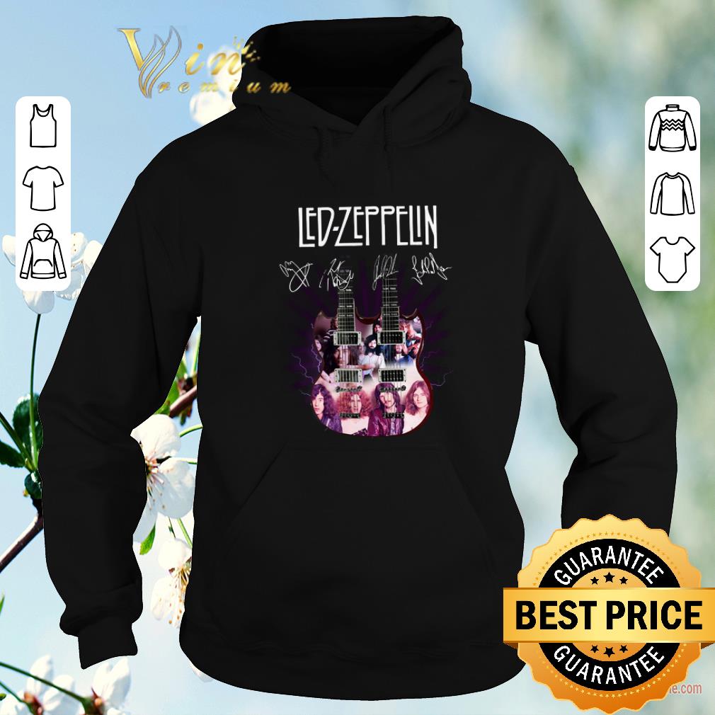 Original Signatures Led Zeppelin two guitar shirt 4 - Original Signatures Led Zeppelin two guitar shirt