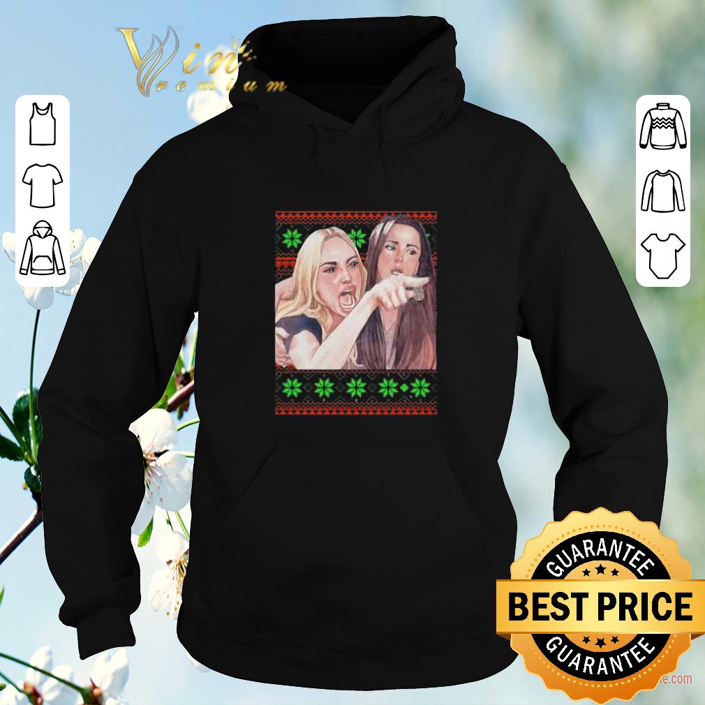 Original Woman Yelling at a Cat Christmas shirt sweater 4 - Original Woman Yelling at a Cat Christmas shirt sweater