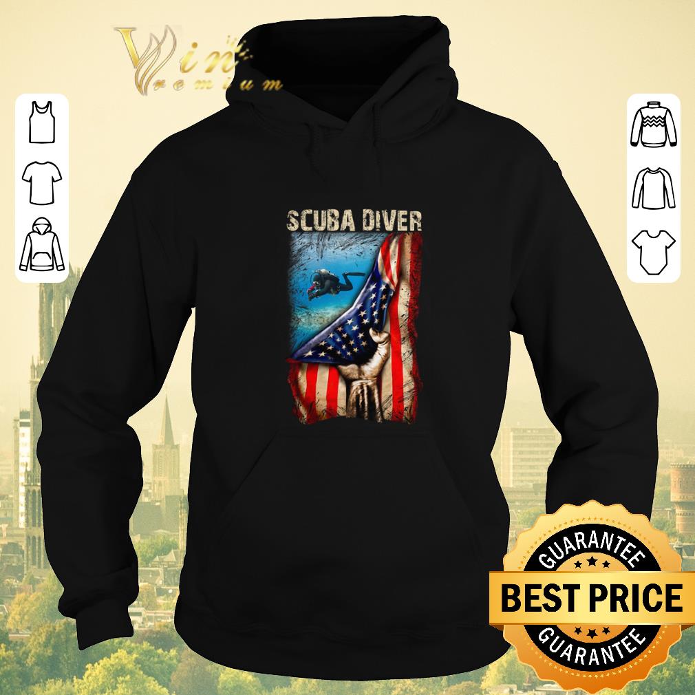 Premium American flag Scuba Diver shirt 4 - Premium American flag Scuba Diver shirt