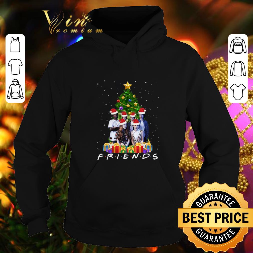 Premium Friends Stranger Things Characters Christmas tree shirt 4 - Premium Friends Stranger Things Characters Christmas tree shirt