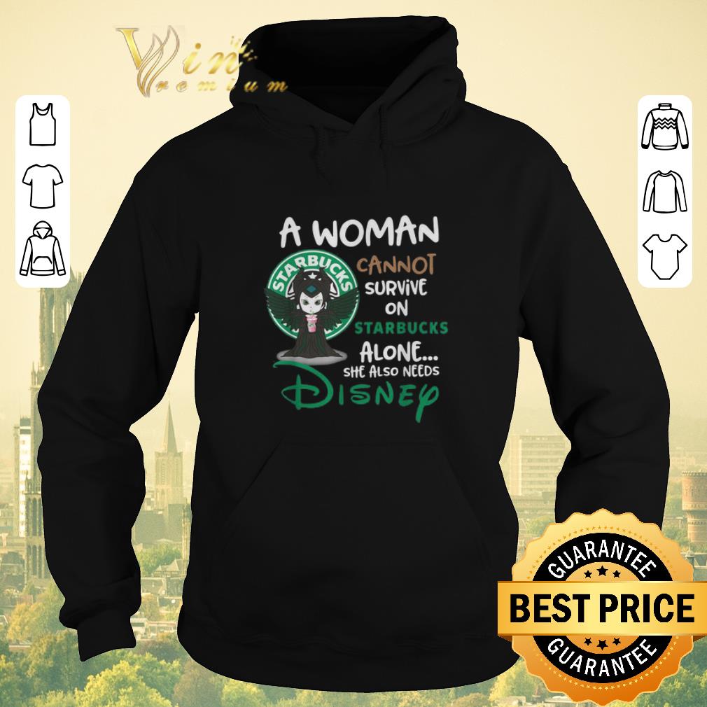 Premium Maleficent a woman cannot survive on Starbucks alone Disney shirt sweater 4 - Premium Maleficent a woman cannot survive on Starbucks alone Disney shirt sweater