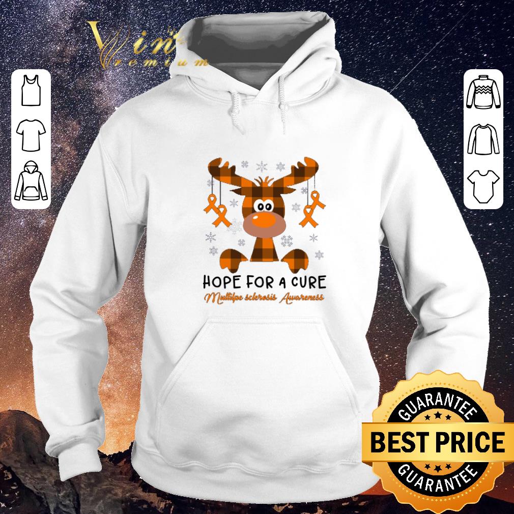 Premium Reindeer hope for a cure Multiple Sclerosis Awareness shirt 4 - Premium Reindeer hope for a cure Multiple Sclerosis Awareness shirt