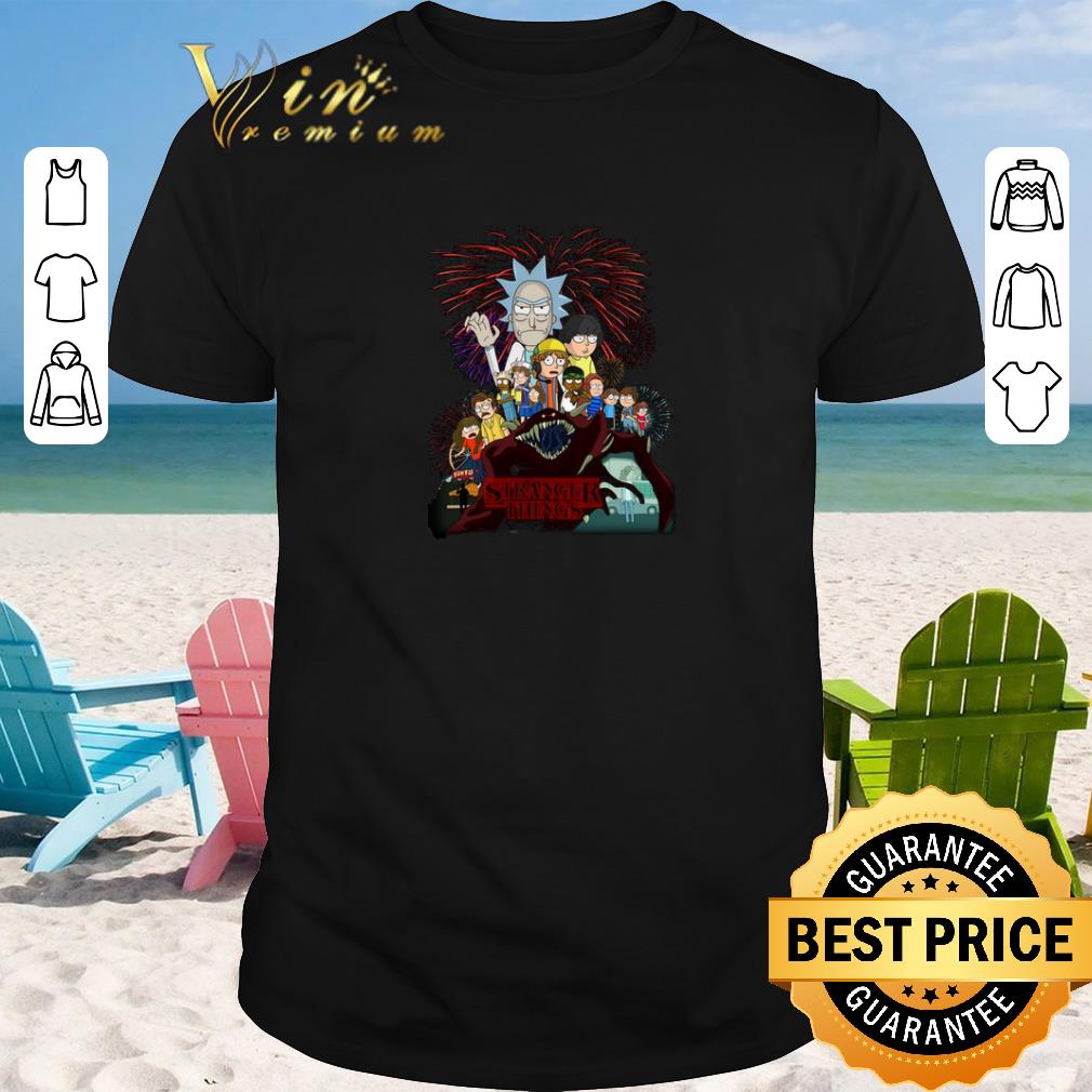 Premium Rick and Morty version Stranger Things shirt sweater 2019 1 - Premium Rick and Morty version Stranger Things shirt sweater 2019
