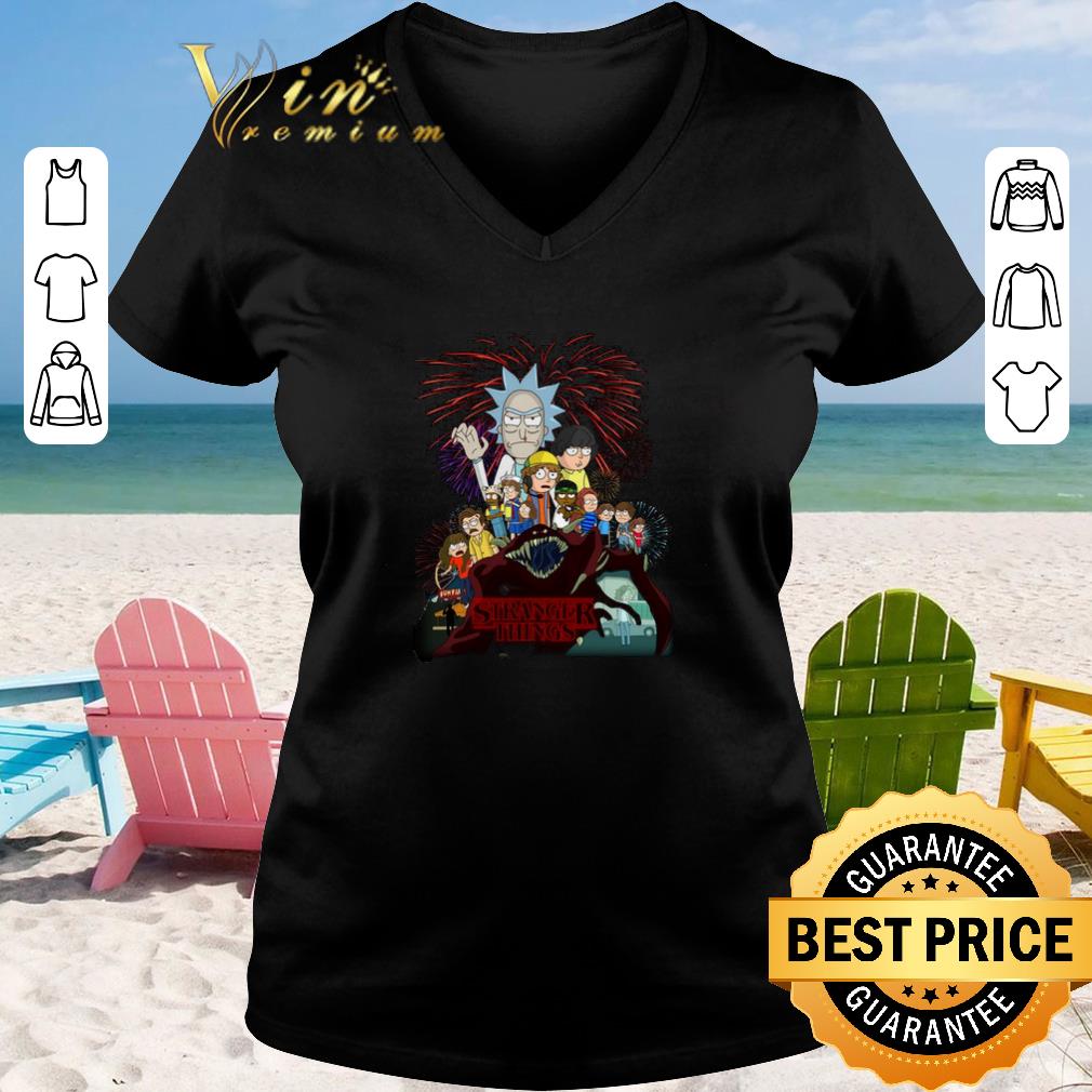 Premium Rick and Morty version Stranger Things shirt sweater 2019 2 - Premium Rick and Morty version Stranger Things shirt sweater 2019