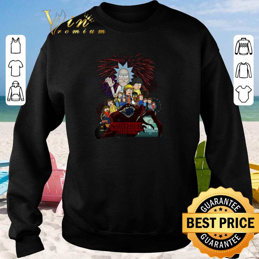 Premium Rick and Morty version Stranger Things shirt sweater 2019 3 - Premium Rick and Morty version Stranger Things shirt sweater 2019