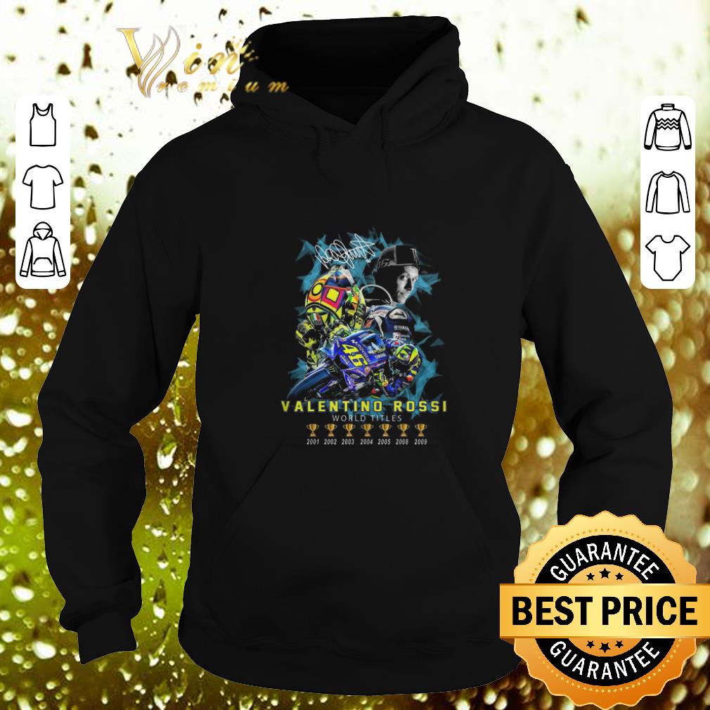 Premium Signature Valentino Rossi world titles 6 shirt 4 - Premium Signature Valentino Rossi world titles 6 shirt
