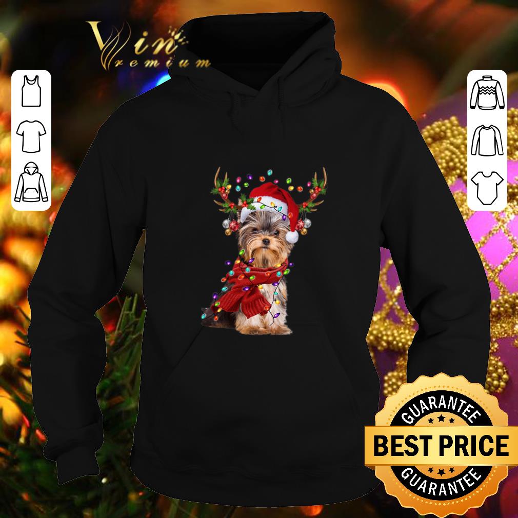 Premium Yorkshire Terrier Reindeer Christmas shirt 4 - Premium Yorkshire Terrier Reindeer Christmas shirt