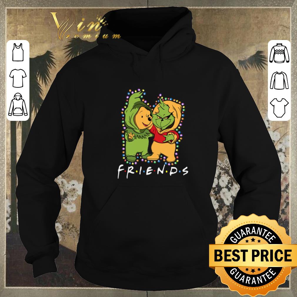 Pretty Friends Grinch and Pooh Christmas light shirt sweater 4 - Pretty Friends Grinch and Pooh Christmas light shirt sweater
