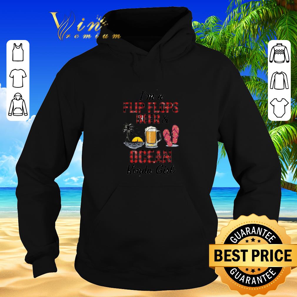 Pretty I m a flip flops beer ocean kinda girl shirt sweater 2019 4 - Pretty I'm a flip flops beer & ocean kinda girl shirt sweater 2019