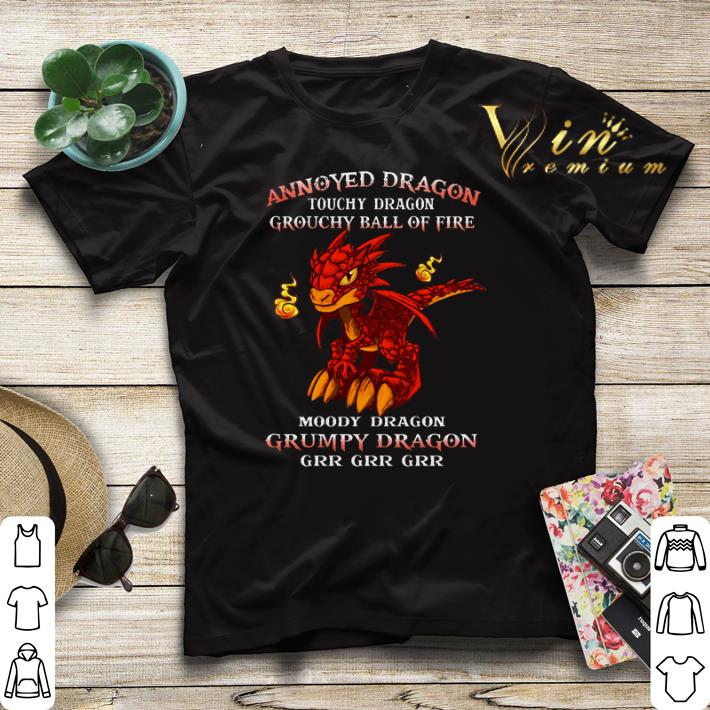 Red dragon annoyed dragon touchy dragon grouchy ball of fire shirt sweater 4 - Red dragon annoyed dragon touchy dragon grouchy ball of fire shirt sweater
