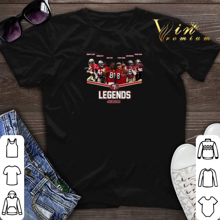 Signatures San Francisco 49ers Legends NFL Players shirt 1 - Signatures San Francisco 49ers Legends NFL Players shirt