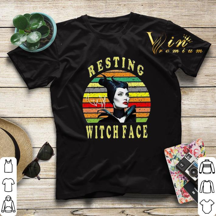Sunset Maleficent Resting Witch Face Signature shirt 4 - Sunset Maleficent Resting Witch Face Signature shirt