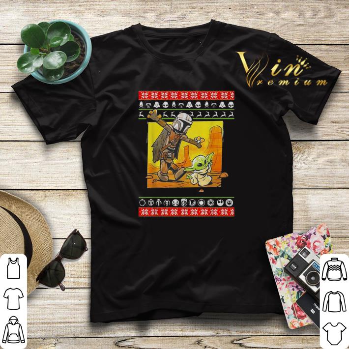 ugly Christmas Star Wars Jango Fett and Baby Yoda sweater 4 - ugly Christmas Star Wars Jango Fett and Baby Yoda sweater