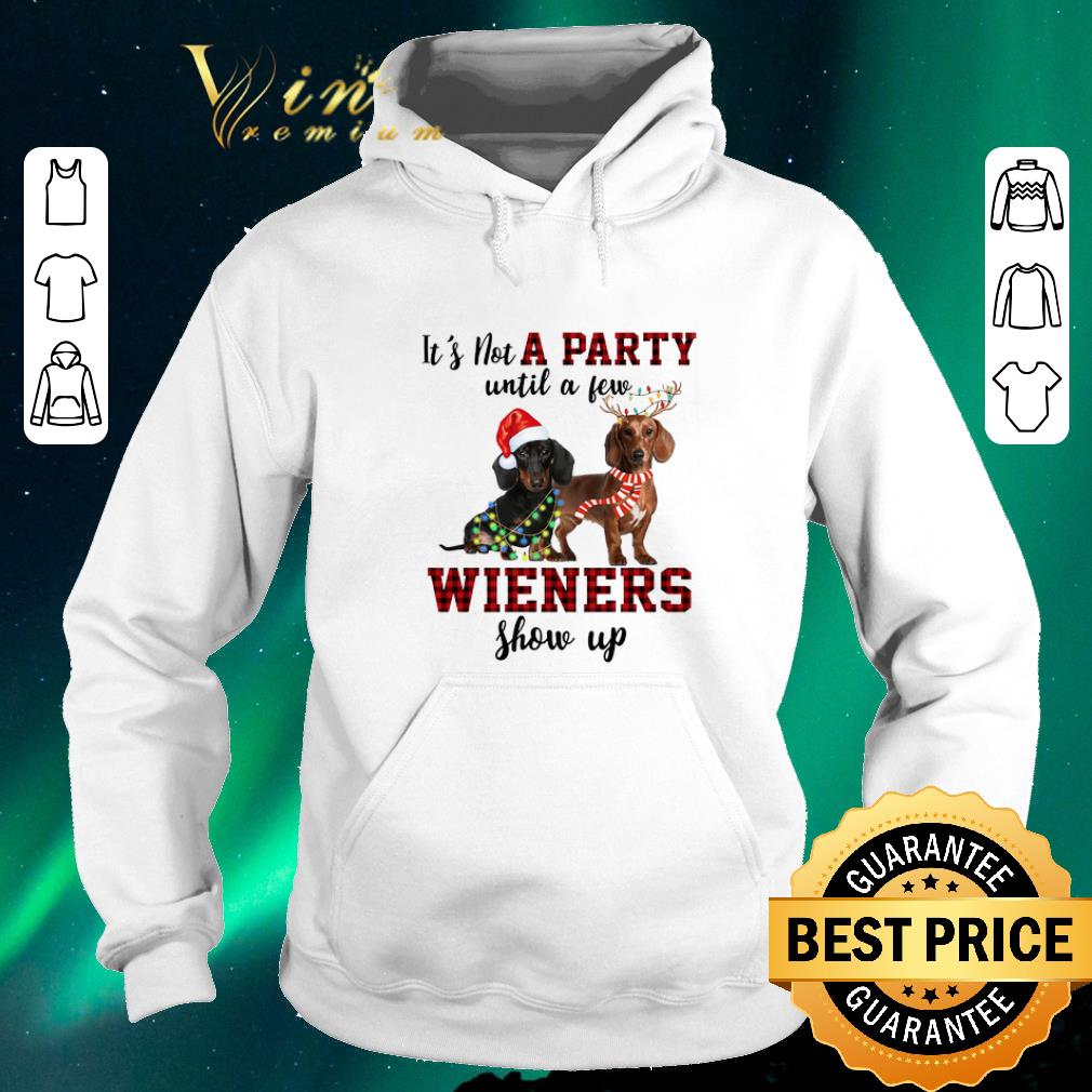 Awesome Christmas Dachshund it's not a party until a few wieners show up shirt Awesome Christmas Dachshund it s not a party until a few wieners show up shirt 4 - Awesome Christmas Dachshund it's not a party until a few wieners show up shirt