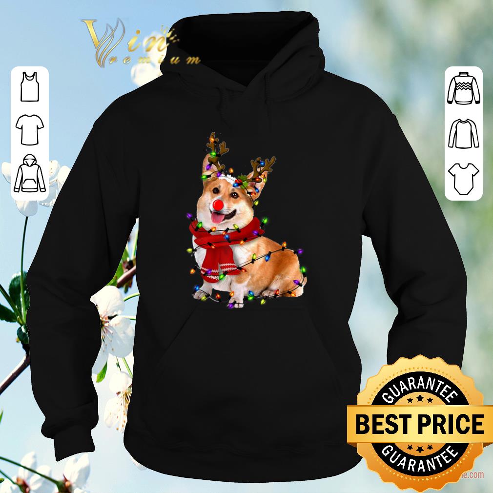 Awesome Christmas Lights Corgi Reindeer Pajama shirt 4 - Awesome Christmas Lights Corgi Reindeer Pajama shirt