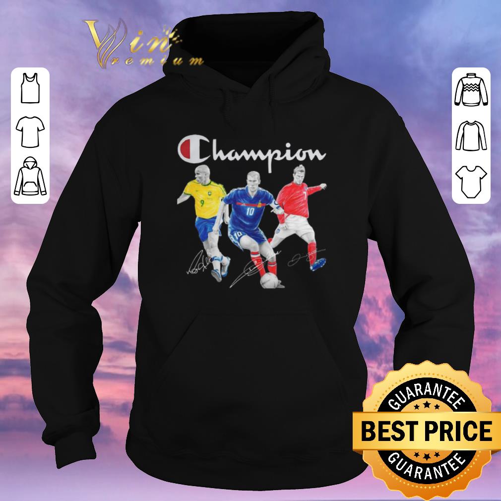 Awesome Signatures Champion Ronaldo Zidane David Beckham shirt 4 - Awesome Signatures Champion Ronaldo Zidane David Beckham shirt