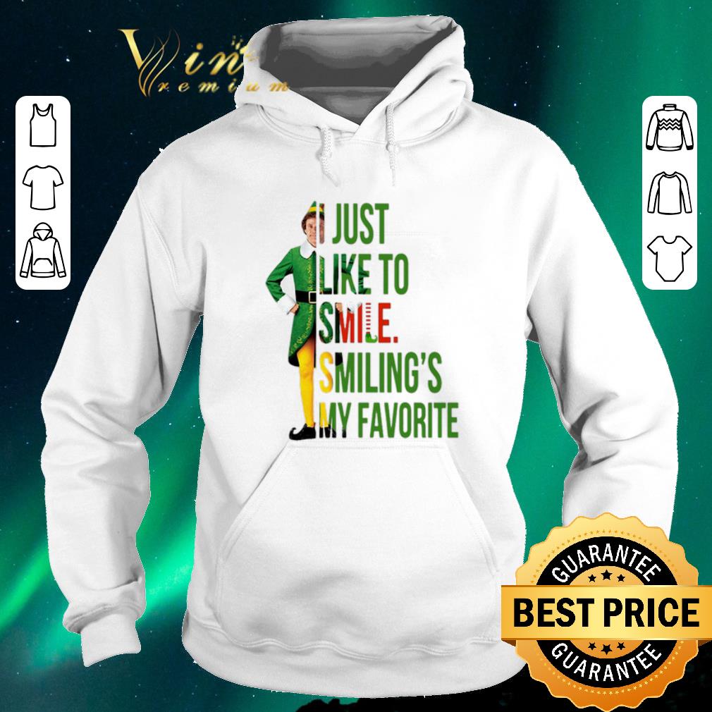 Awesome elf buddy hobbs i just like to smile smilings my favorite shirt sweater 4 - Awesome elf buddy hobbs i just like to smile smilings my favorite shirt sweater