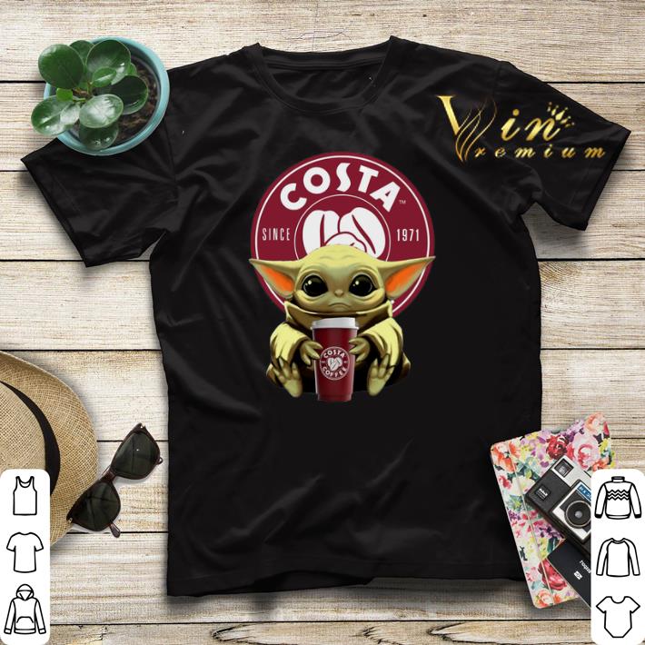 Baby Yoda hug Costa Coffee Star Wars Mandalorian shirt sweater 4 - Baby Yoda hug Costa Coffee Star Wars Mandalorian shirt sweater