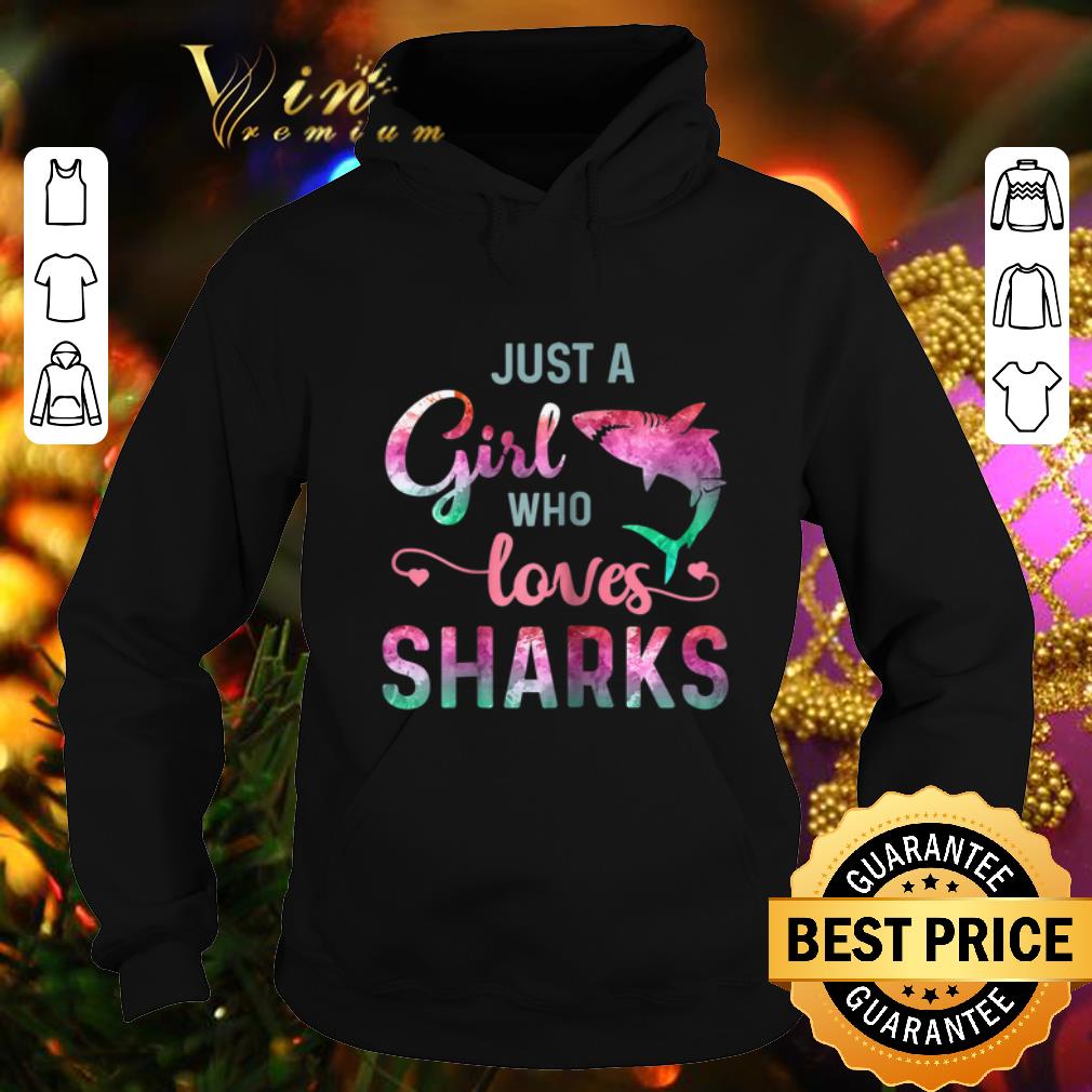 Cheap Just a girl who loves shark shirt 4 - Cheap Just a girl who loves shark shirt