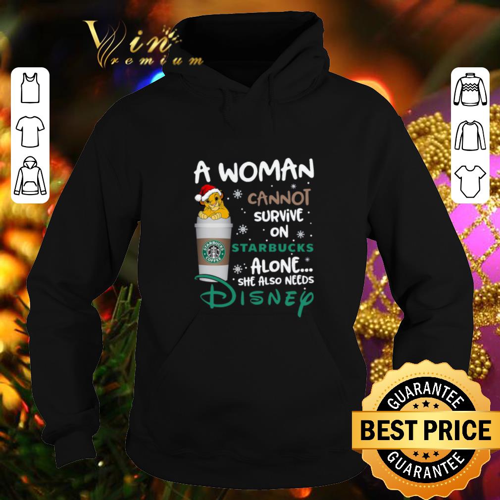Cheap Simba A woman cannot survive on Starbucks coffee alone Lion King shirt 4 - Cheap Simba A woman cannot survive on Starbucks coffee alone Lion King shirt