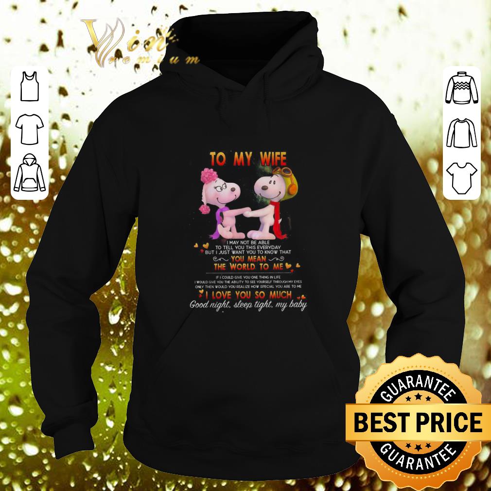Cheap Snoopy to my wife you mean the world to me I love you so much shirt Cheap Snoopy to my wife you mean the world to me I love you so much shirt 4 - Cheap Snoopy to my wife you mean the world to me I love you so much shirt