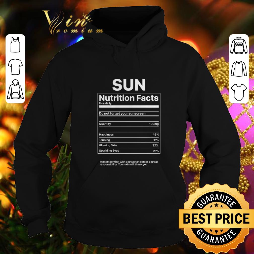 Cheap Sun Nutrition Facts shirt 4 - Cheap Sun Nutrition Facts shirt