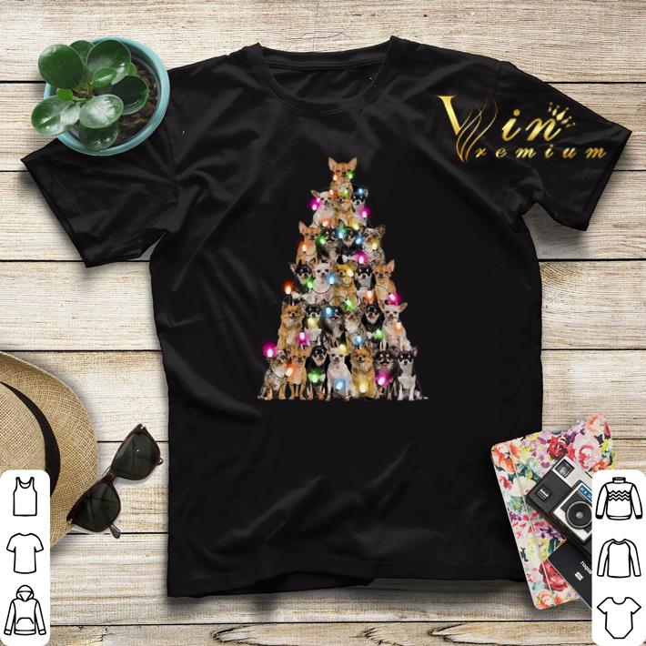 Chihuahua Christmas light Christmas tree shirt 4 - Chihuahua Christmas light Christmas tree shirt