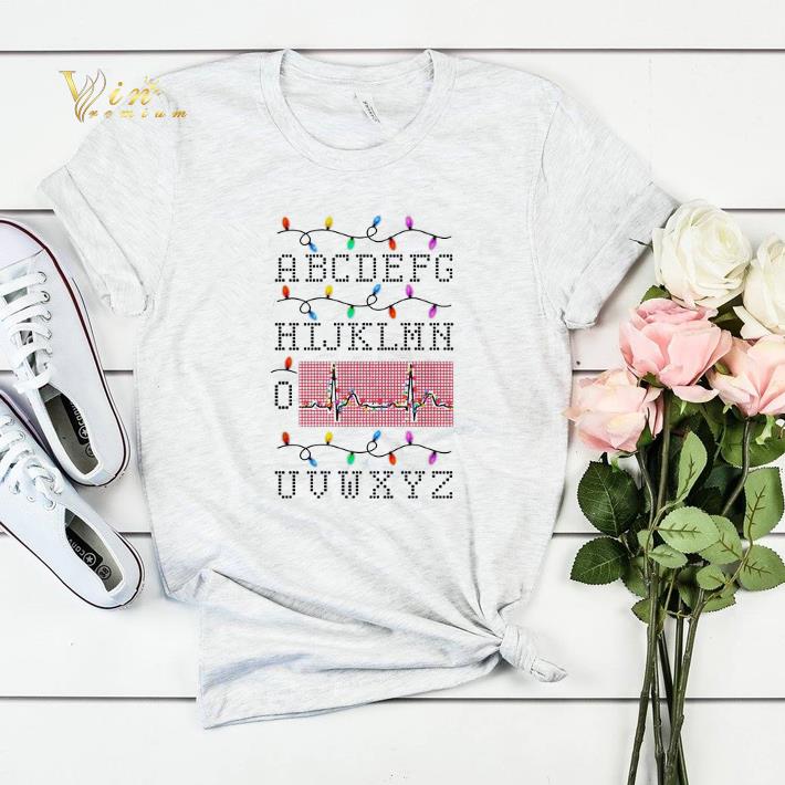 Christmas lights PQRST Alphabet Heartbeat Nurse shirt 4 - Christmas lights PQRST Alphabet Heartbeat Nurse shirt